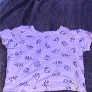Dinosaur Crop Top Shirt